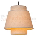 lampa wisząca TRIBUTE materiałowy abażur potrójna Lucide detal perfektmarket.webp