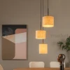 lampa wisząca tkaninowa potrójna bawełna MAYA lucide 45409-13-38 1 perfektmarket.webp