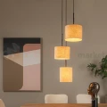 lampa wisząca tkaninowa potrójna bawełna MAYA lucide 45409-13-38 1 perfektmarket.webp