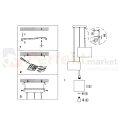 lampa wisząca tkaninowa potrójna bawełna MAYA lucide 45409-13-38 montaż perfektmarket.webp