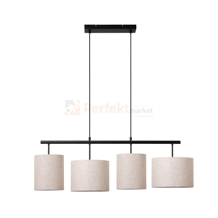 Lampa wisząca MAYA poczwórna tkaninowa Lucide 45409 04 38 1 perfektmarket.webp
