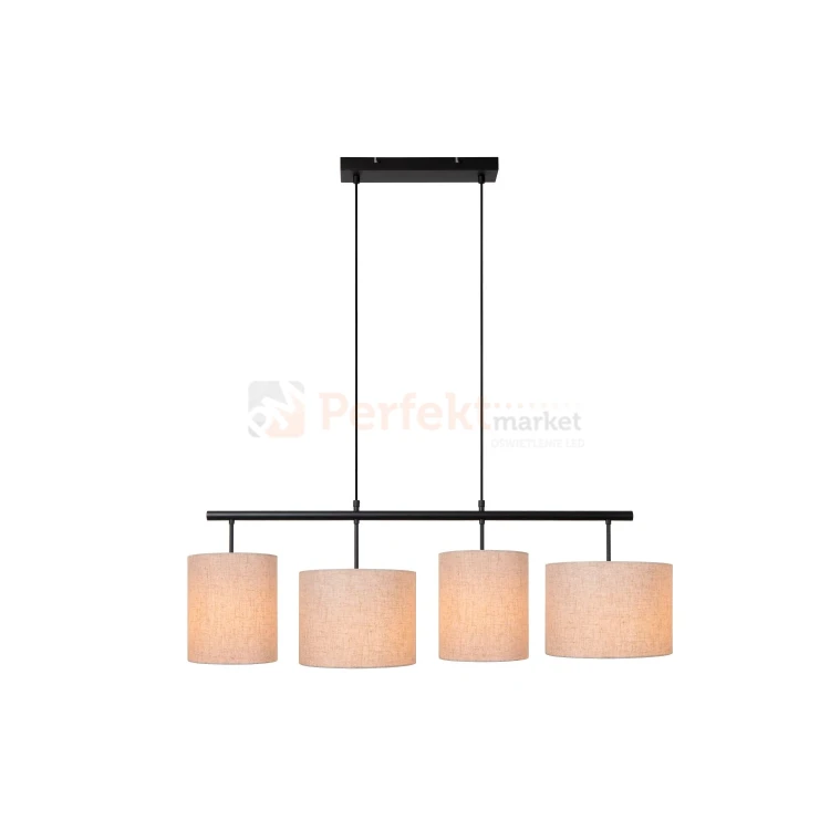 Lampa wisząca MAYA poczwórna tkaninowa Lucide 45409 04 38 perfektmarket.webp