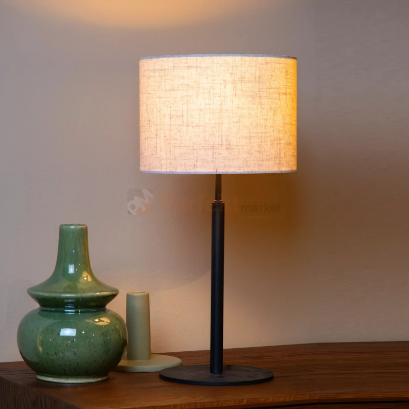 Lampa stołowa MAYA  tkaninowa Lucide 45509 81 38 wymiary perfektmarket.webp