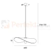 Lampa wisząca słomiana NAP P0581 MaxLight boho scandic-eco 4 perfektmarket.webp