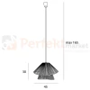 Lampa wisząca boho Amalfi II Natural P0578 Maxlight size perfektmarket.webp
