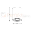 Oprawa sufitowa spot Rondoc 20038-WH-N biała Zuma Line wymiary perfektmarket.webp