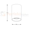 Lampa spot Zuma Line Deep SL spot 89313 -N tuba czarno złota okrągła wymiary perfektmarket.webp