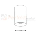 Lampa spot Zuma Line Deep SL spot 89313 -N tuba czarno złota okrągła wymiary perfektmarket.webp