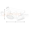 Oprawa spotlight regulowana 2xES111 Zuma Line ACGU10-183-N MASTER 111-2-SL biała wymiary perfektarket.webp