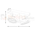 Oprawa spotlight regulowana 2xES111 Zuma Line ACGU10-183-N MASTER 111-2-SL biała wymiary perfektarket.webp