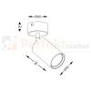 Oprawa ścienno sufitowa spot Tori SL 3 20016-WH-N biały wymiary Zuma Line perfektmarket.webp