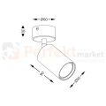 Oprawa ścienno sufitowa spot Tori SL 3 20016-WH-N biały wymiary Zuma Line perfektmarket.webp