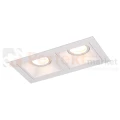 Oprawa podtynkowa HIT II sufitowa 2xGU10 biała MAXLIGHT H0081 wymiary perfektmarket.webp