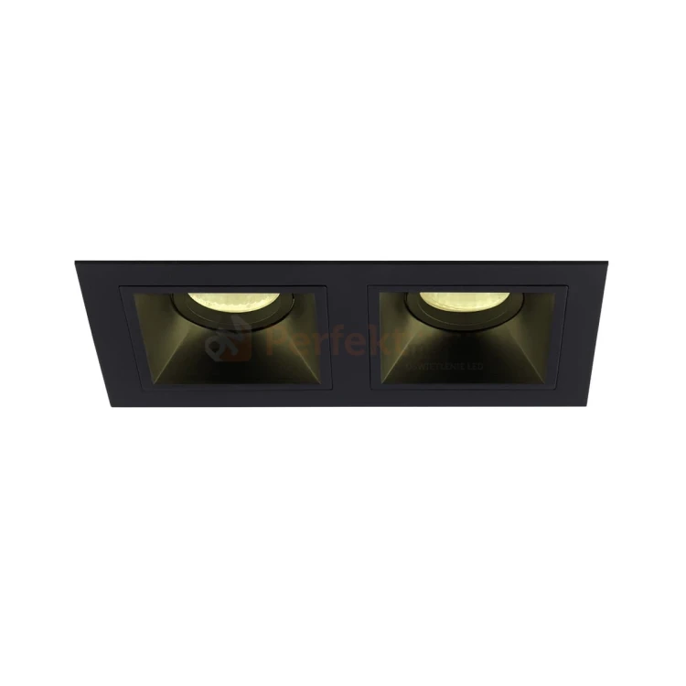 Oprawa podtynkowa HIT II sufitowa 2xGU10 czarna MAXLIGHT H0091 perfektmarket.webp