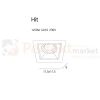 Oprawa halogenowa HIT I  MaxLight 1xGU10 wymiary perfektmarket.webp