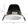 Italux Rezzo downlight biały podtynkowy 13W 3000K IP54 1200lm wymiary perfektmarket.webp