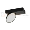 Kinkiet ścienno-sufitowy reflektor czarny talerz  Castelio Italux SPL-31976-1B-BK perfektmarket.webp