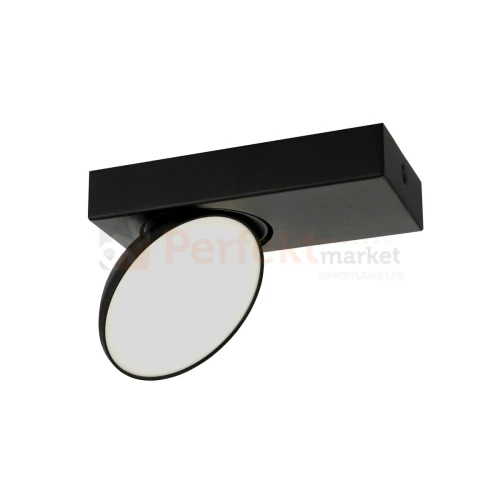 Kinkiet ścienno-sufitowy reflektor czarny talerz  Castelio Italux SPL-31976-1B-BK perfektmarket.webp