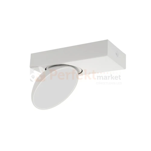 Kinkiet ścienno-sufitowy reflektor biały talerz Castelio Italux SPL-31976-1B-WH perfektmarket.webp