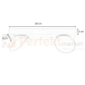 Lampa sufitowa reflektor  podwójny Castelio Italux talerz wymiary perfektmarket olsztyn.webp