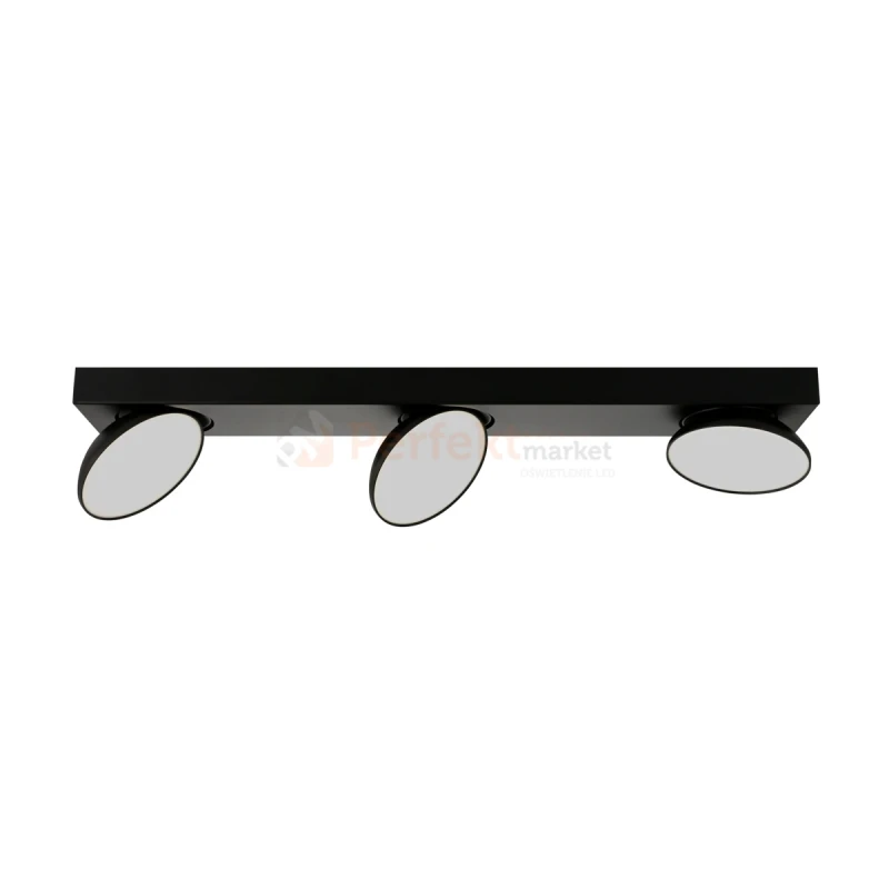Lampa sufitowa reflektor czarny talerz  Castelio Italux SPL-31976-3B-BK aranżacja perfektmarket.webp