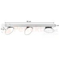 Lampa sufitowa reflektor potrójny Castelio Italux wymiary perfektmarket.webp