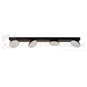Lampa sufitowa reflektor czarny talerz  Castelio 4 Italux SPL-31976-4B-BK