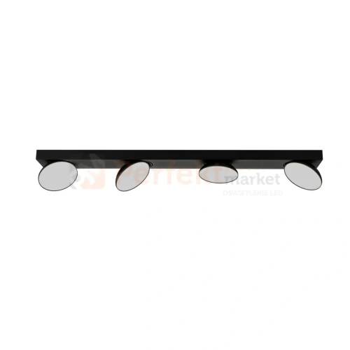 Lampa sufitowa reflektor czarny talerz  Castelio 4 Italux SPL-31976-4B-BK perfektmarket.webp