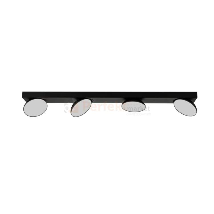 Lampa sufitowa reflektor czarny talerz  Castelio 4 Italux SPL-31976-4B-BK perfektmarket.webp