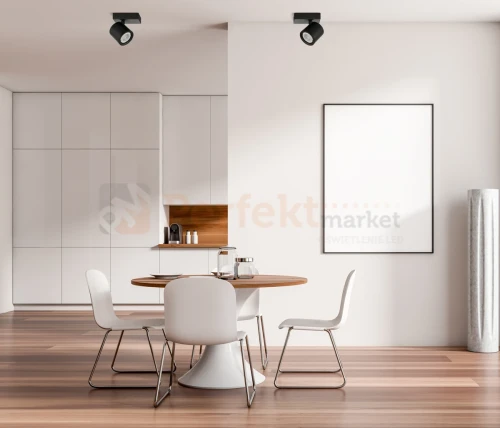 Oprawa ścienno-sufitowa reflektor tuba czarna  Karlota 1xGU10  Italux SPL-31959-1B-BK aranżacja perfektmarket.webp
