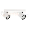 Oprawa ścienno-sufitowa reflektor tuba biało-czarna  Karlota 2xGU10  Italux SPL-31959-2B-WH perfektmarket.webp