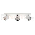 Oprawa sufitowa spot reflektor tuba biało czarna Karlota 3xGU10  Italux SPL-31959-B-WH perfektmarket.webp