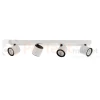 Oprawa sufitowa spot reflektor tuba biało-czarna Karlota 4xGU10  Italux SPL-31959-4B-WH perfektmarket.webp