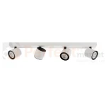 Oprawa sufitowa spot reflektor tuba biało-czarna Karlota 4xGU10  Italux SPL-31959-4B-WH perfektmarket.webp