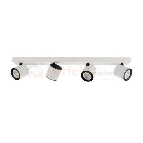 Oprawa sufitowa spot reflektor tuba biało-czarna Karlota 4xGU10  Italux SPL-31959-4B-WH perfektmarket.webp