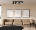 Oprawa sufitowa spot reflektor tuba czarna Karlota 4xGU10  Italux SPL-31959-4B-BK aranżacja perfektmarket.webp