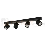 Oprawa sufitowa spot reflektor tuba czarna Karlota 4xGU10  Italux SPL-31959-4B-BK perfektmarket.webp
