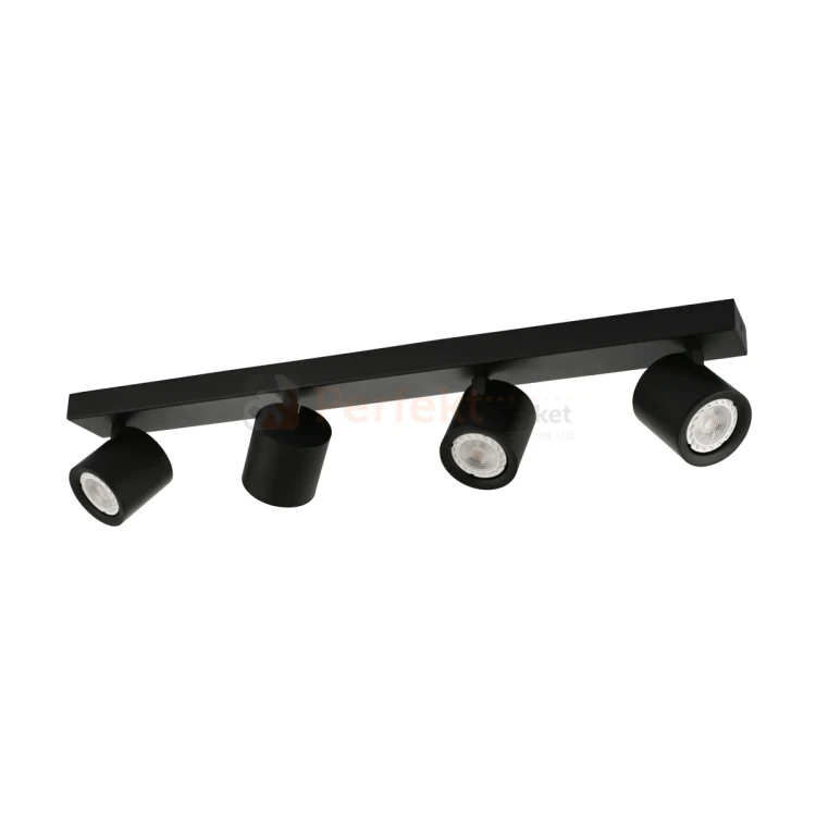 Oprawa sufitowa spot reflektor tuba czarna Karlota 4xGU10  Italux SPL-31959-4B-BK perfektmarket.webp