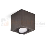 Oprawa natynkowa ruchoma kwadrat czarny szczotkowany tuba kostka Kobi OH-37 perfektmarket.webp