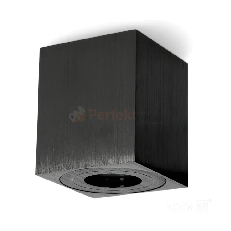 Oprawa punktowa łazienkowa IP44 Aquarius kwadratowa GU10 czarna KPASCZ KOBI 1 perfektmarket.webp