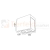 oprawa natynkowa tuba gipsowa PURO kobi wymiary perfektmarket.webp