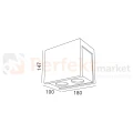 oprawa natynkowa tuba gipsowa PURO kobi wymiary perfektmarket.webp