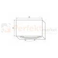 Oprawa natynkowa niska tuba ruchoma kwadratowa CARO insert wymiary perfekmarket.webp