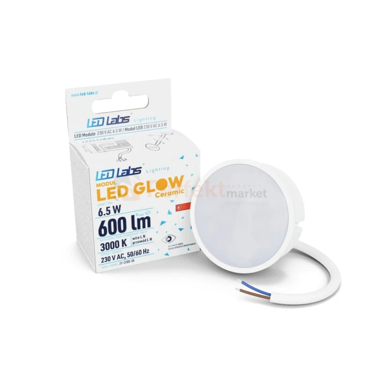moduł LED 50mm INSERT GLOW do niskch opraw sufitowych 6.5W 3000K perfektmarket.webp