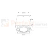 Oprawa sufitowa downlight Plaza AR111 ES111 ruchoma pojedyncza wymiary perfektmarket.webp