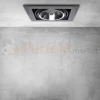 Oprawa sufitowa downlight wpuszcana Plaza AR111 ES111 ruchoma pojedyncza czarna aranżacja 1 perfektmarket.webp
