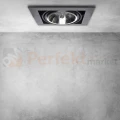 Oprawa sufitowa downlight wpuszcana Plaza AR111 ES111 ruchoma pojedyncza czarna aranżacja 1 perfektmarket.webp