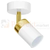 Oprawa ścienno sufitowa biało złota spot JOKER WHITE GOLD 1xGU10 MLP6128 perfektmarket.webp