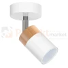 Oprawa ścienno sufitowa biała drewno spot JOKER WHITE WOOD 1xGU10 MLP6299 perfektmarket.webp