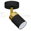 Oprawa ścienno sufitowa czarno złota spot JOKER BLACK GOLD 1xGU10 MLP6123 perfektmarket.webp